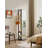 Solid Rubberwood Rotating Full-Length Mirror Cabinet