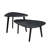 2-Piece Asymmetrical Triangular Nesting Coffee Table Set, Wood Veneer Side Table, Space-Saving for Living Room & Bedroom – Light Walnut, Natural & Black Available-1806479901