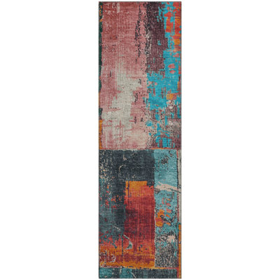 Premium Machine Washable Mayfield AMF1866 Abstract Rug