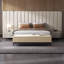 Long banc en tissu beige rembourré moderne-515710108
