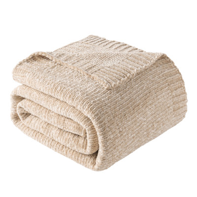 Jeté en chenille pour canapé, douillette douillette pour canapé, 51 po x 67 po