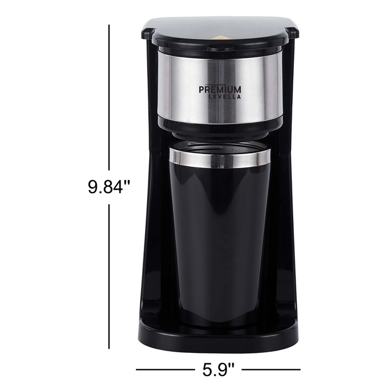 Cafetière à portion unique de qualité supérieure avec 14,2 oz Tasse de voyage