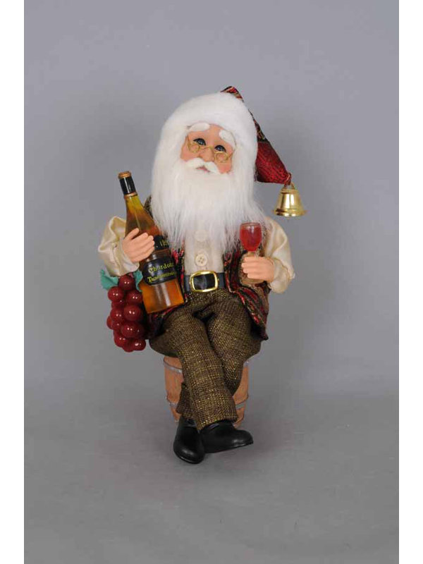 figurine à vin pour père noël Christmas