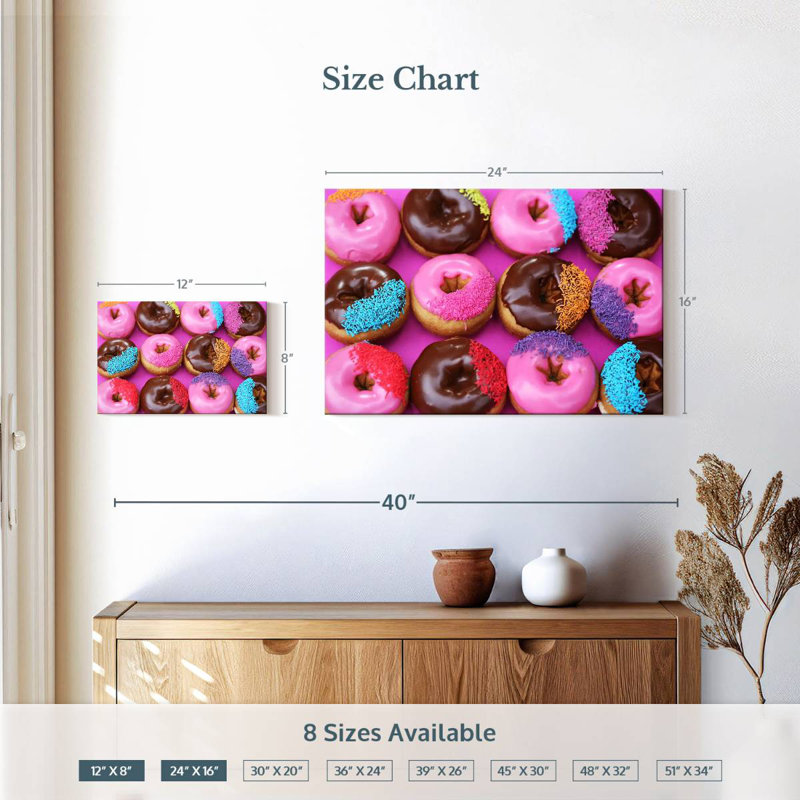 Yarlin Sprinkled Donuts, H 16 po x l 24 po