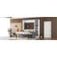 Lit escamotable double avec canapé et tablettes