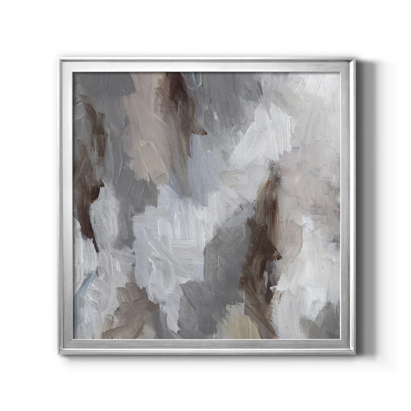 Cloudy Shapes II - Toile encadrée de qualité supérieure - prête à être accrochée, H 34,5 po x l 34,5 po x P 1,5 po