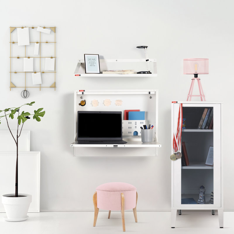 Armoire de rangement à 2 tablettes, Blanc mat