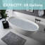 Baignoire ovale autoportante de 65 pouces Modern Modern Modern-110498415