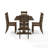 Heymann Trestle Dining Set with Solid Wood Chairs-805197702-711096411