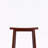 Calvin Four Leg Counter Stool with Saddle Seat in Walnut, 23.85'' H X 17.2'' W X 14.36'' D-1352184513
