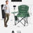 Frameless Stadium Chair, XXL Oversized Padded Folding Chair with Phone Holder, Cooler Bag & Side Pocket-1867385334