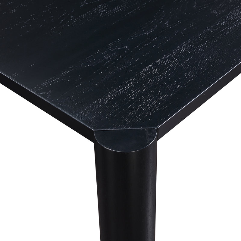 Solid Oak Dining Table, 39" W x 96" L, Black