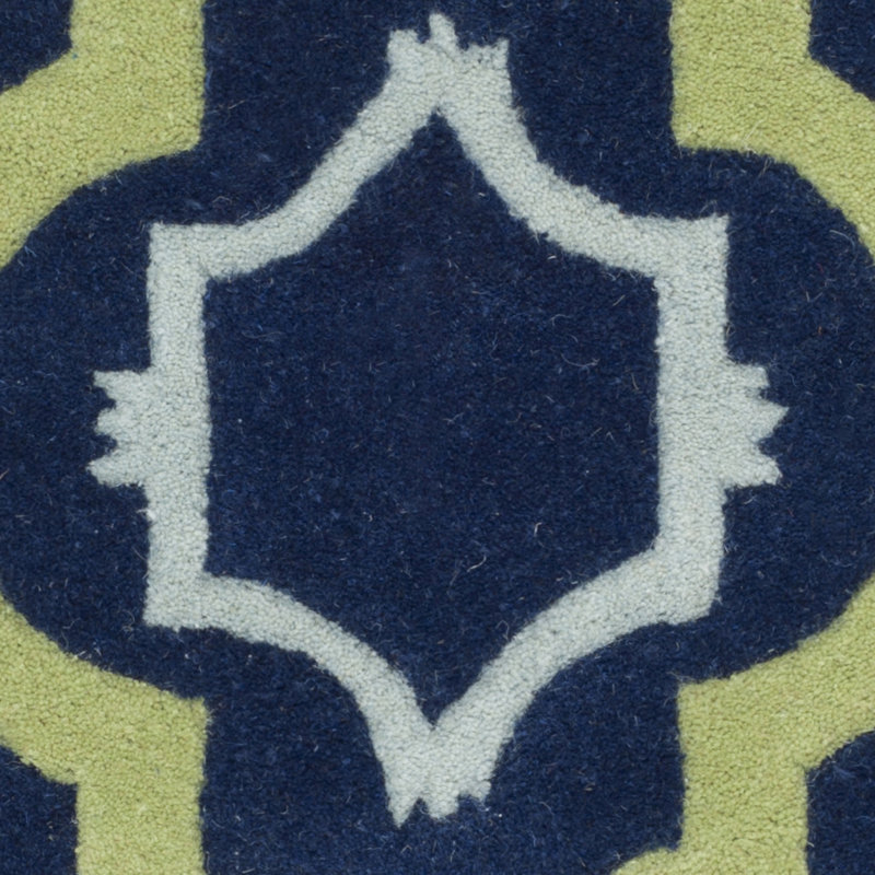 Hulcott Geometric Wool Hand Woven Area Rug, Rectangle 183 x 274 cm