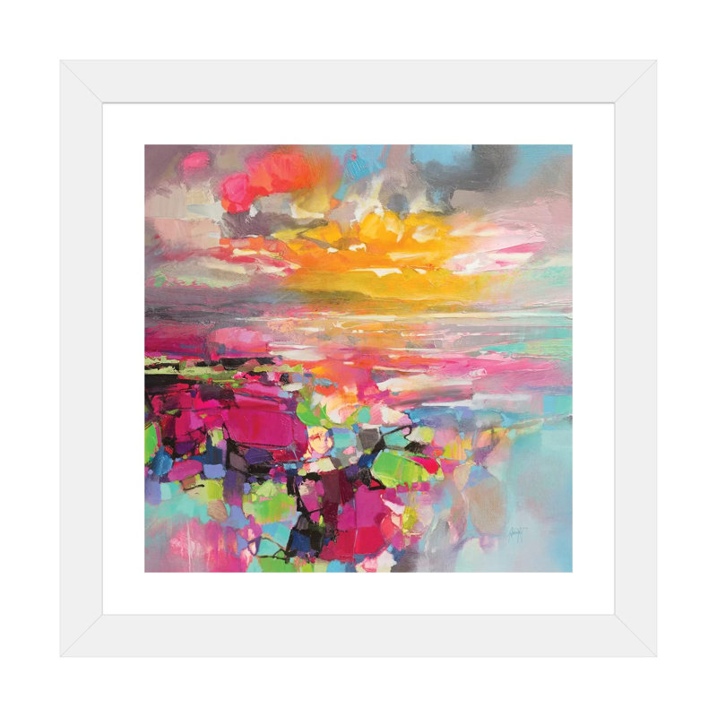 «Energy Spectrum I» par Scott Naismith - reproduction d'art, H 24 po x l 24 po x p 1 po, Papier encadré blanc, Blanc