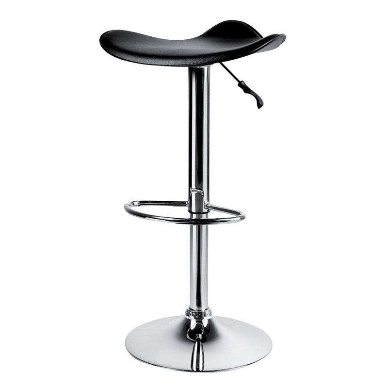 Tabouret tournant à hauteur réglable Jayden-Lee, Noir