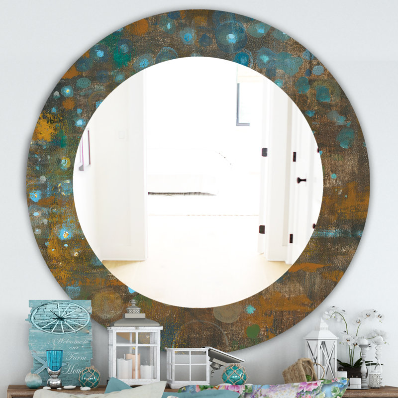 Miroir mural Dots on Glass IV, H 31,5 po x l po