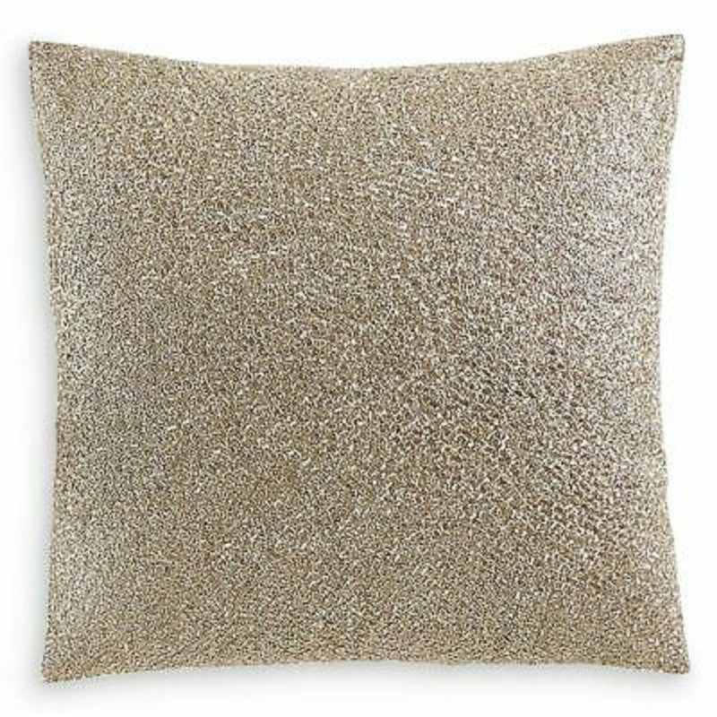 Cotton Blend Reversible Throw Pillow