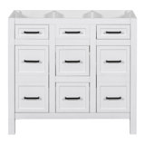 [Cabinet Only] 36" White Bathroom Vanity(Sink Not Included)