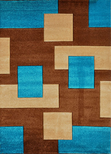 Wool Abstract Indoor Rug, 5'3" x 7'2"