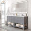 Ensemble de meuble-lavabo double 36 "avec miroir-82392968