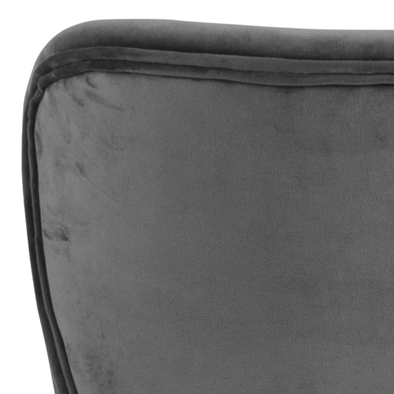 Humberto 82.5cm H Upholstered Side Chair, Dark Grey