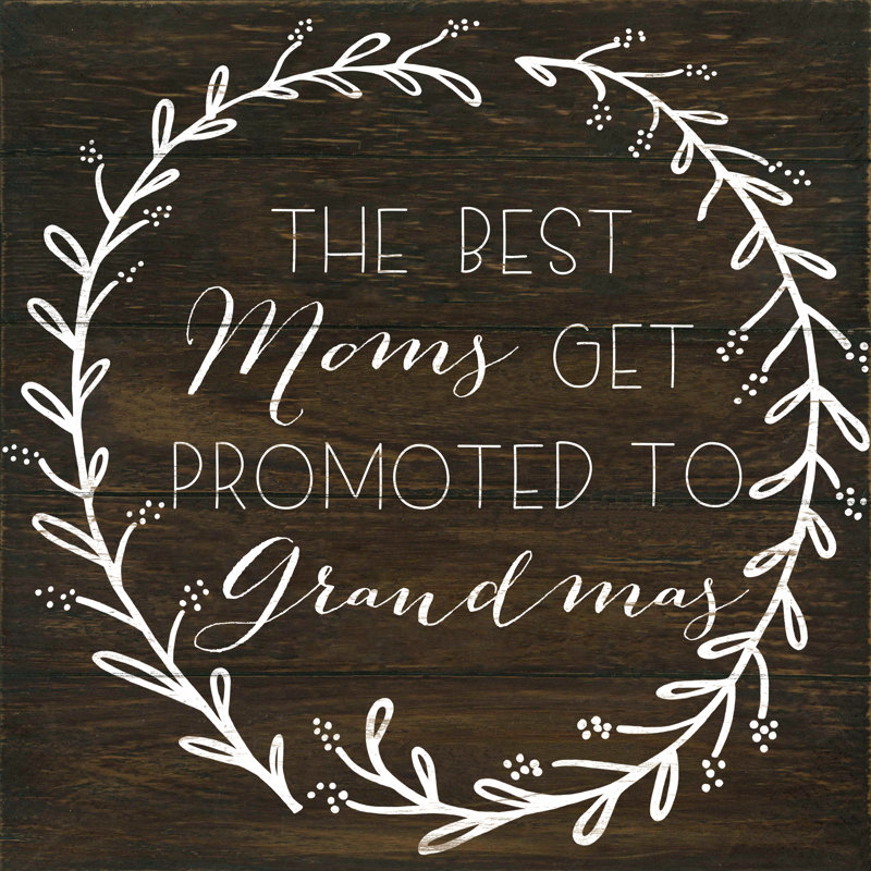 Best Grandma - Wrapped Canvas Print, 76cm H x 76cm W x 3.8cm D