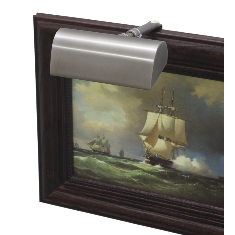 Applique pour tableau 2 lumières à intensité variable, Étain, H 1,75 po x l 5 po x p 7 po, 25B10 ou 40B10