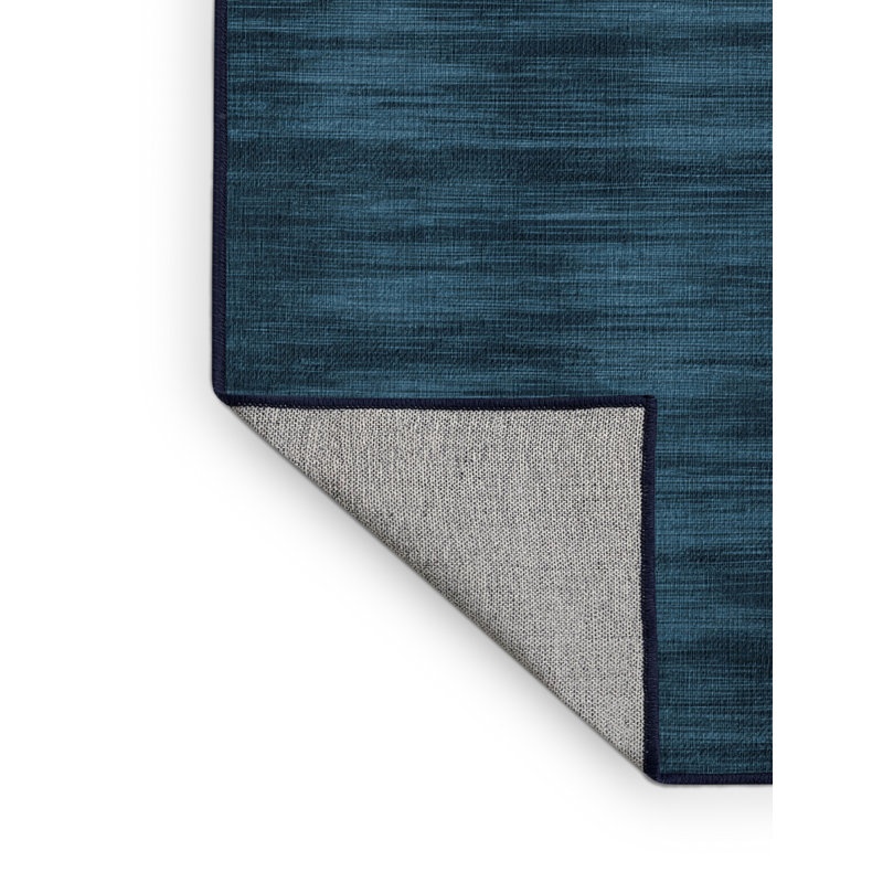 Machine Washable Solid Gray Area Rug, Square 8'