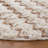 Kristina Chevron Handmade Flatweave Wool Area Rug in Ivory/Brown-1138711720