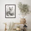 Realistic Fox Portrait Framed Wall Art Prints - Soft detailed fox illustration, for nursery or bedroom-125212073-125212068