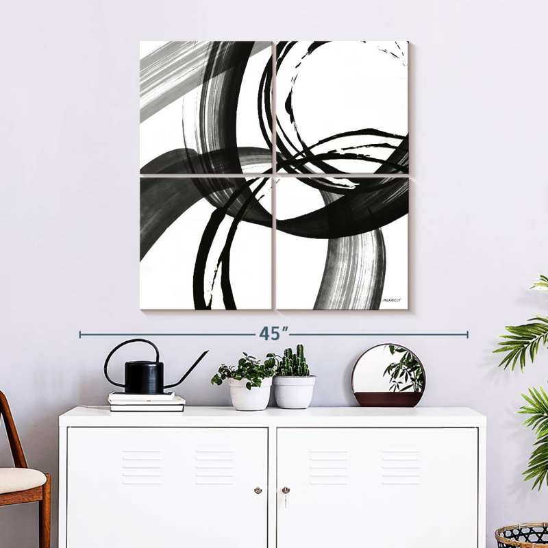 Avery noir et blanc pop II, H 32 po x l 32 po