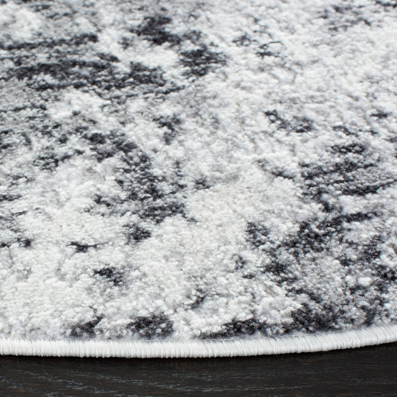 Tapis abstrait Kairo 700 Performance, Rond 6 pi 7 po