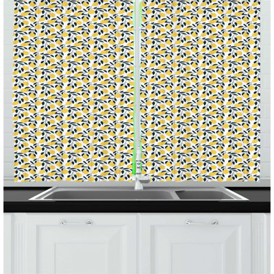 Ruffled Kitchen Curtain