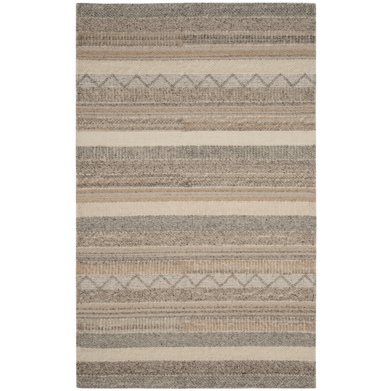 Natura Hand-Tufted Beige Area Rug, Rectangle 6' x 9'