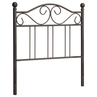 Metal Twin Open Frame Headboard Dark Bronze