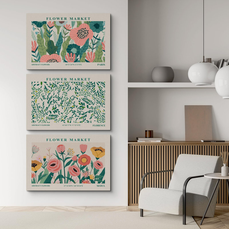 Classical Artwork Vibrant Wildflower, H 16 po x l 24 po, Toile tendue