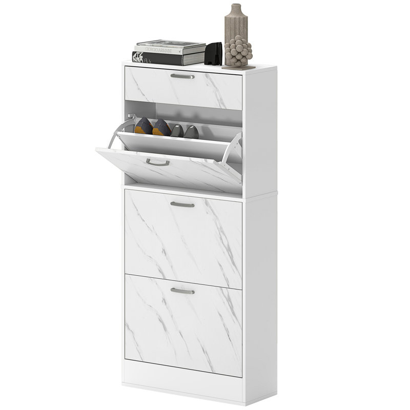 18 Pair Flip Down Shoe Storage