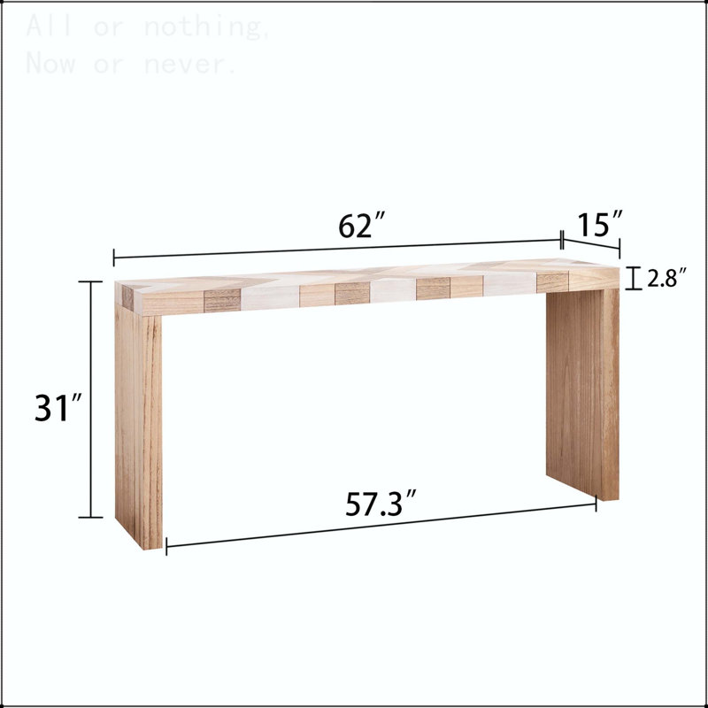 Console moderne avec plateau à chevrons
