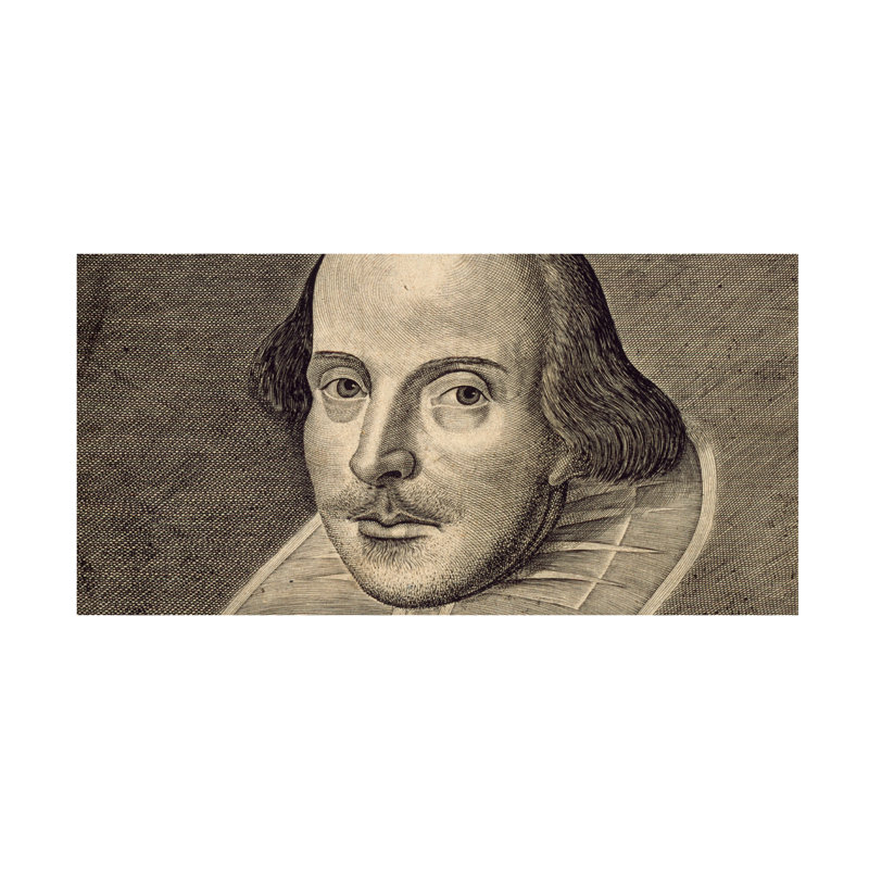 Art sur toile Marcus Jules William Shakespeare II, H 12 po x l 24 po