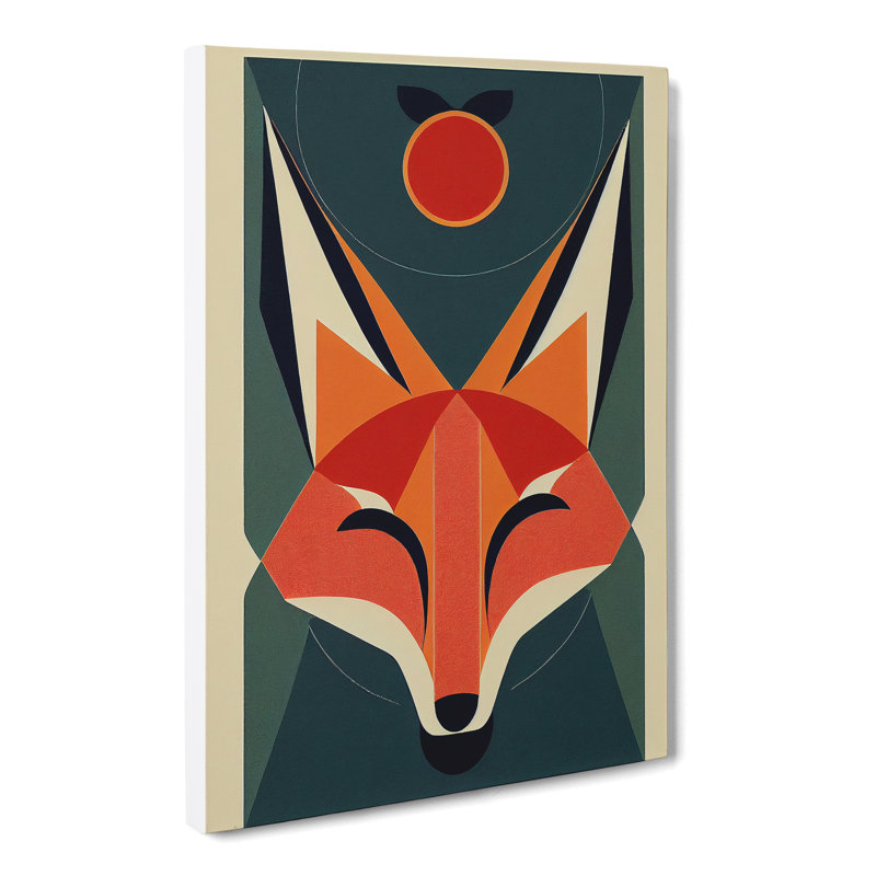 Fox Bauhaus - Wrapped Canvas, 76cm H x 50cm W x 3cm D