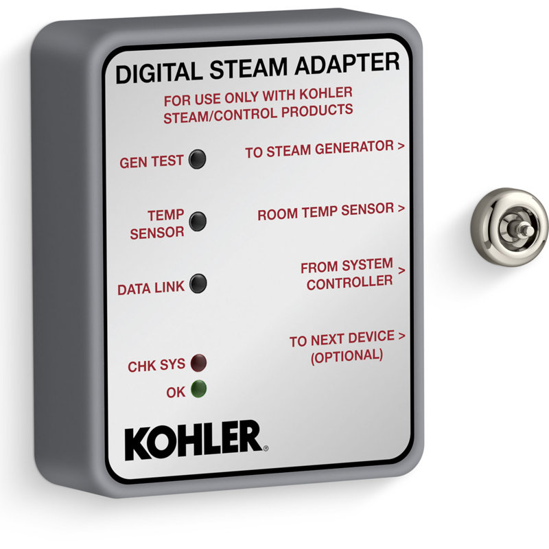 Invigoration® Series Digital Steam Adapter, Polished Nickel