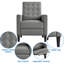 Single Reclining Chair With Adjustable Back & Footrest-846403796