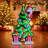 Santa and Christmas Tree Ekkolight 48"H