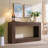 Solid Wood Console Table with Storage, 63-Inch Long Farmhouse Entryway Table, Sofa Table Behind the Couch, Wood Hallway Console for Living Room, Entrance, Stairs, Walnut Brown