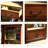 Nut-brown Solid + Manufactured Wood  Display Cases