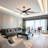 Matte Black Integrated Led 6 Speed Color Changing Indoor Ceiling Fan With Light And Remote-1270113929