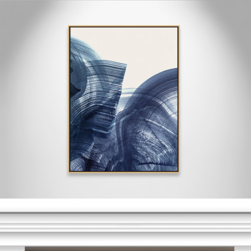Indigo Crescendo II, impression par , H 41,5 po x l 31,5 po, Flotteur naturel