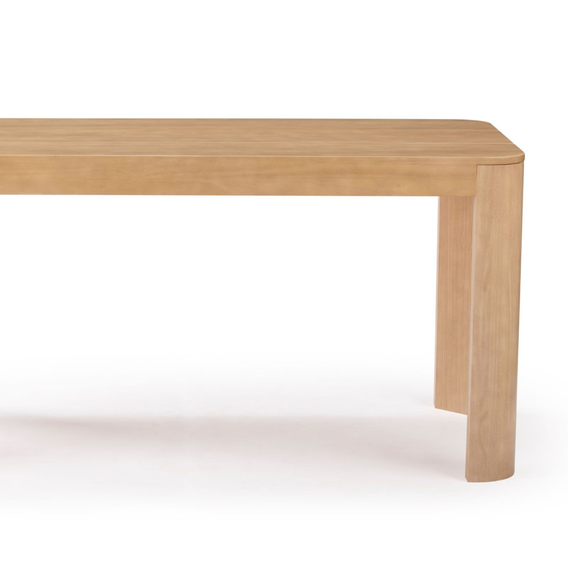  Bergeman Solid Wood Dining Table, Blonde, 30" H x 35.75" W x 72" L