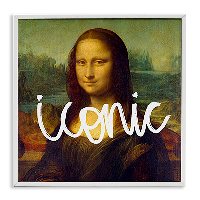 «Iconic Classical Portrait», estampe numérique encadrée par Ashley Singleton, Giclée encadrée blanc bord de mer