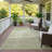 Machine Washable Indoor/Outdoor Buster ACN2350 Stripes Rug-2068574044